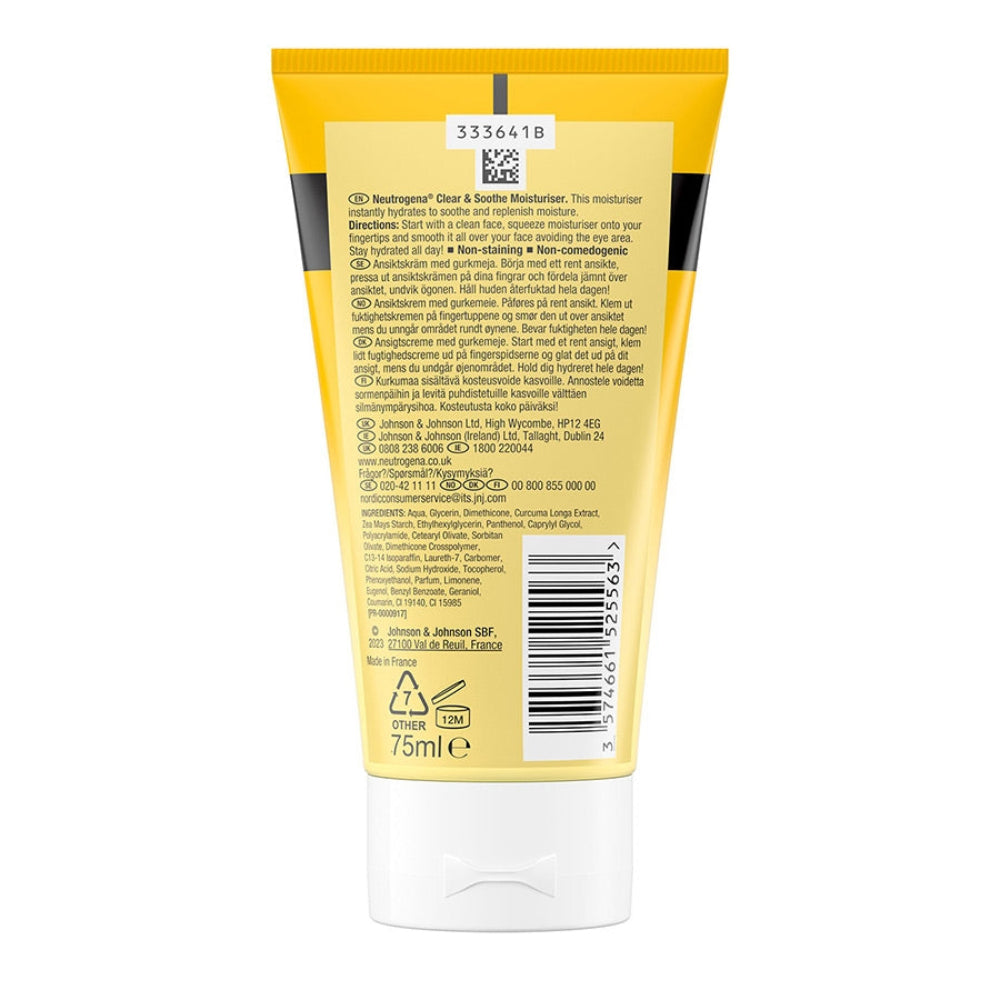 Neutrogena Clear and Soothe Moisturiser 75ml