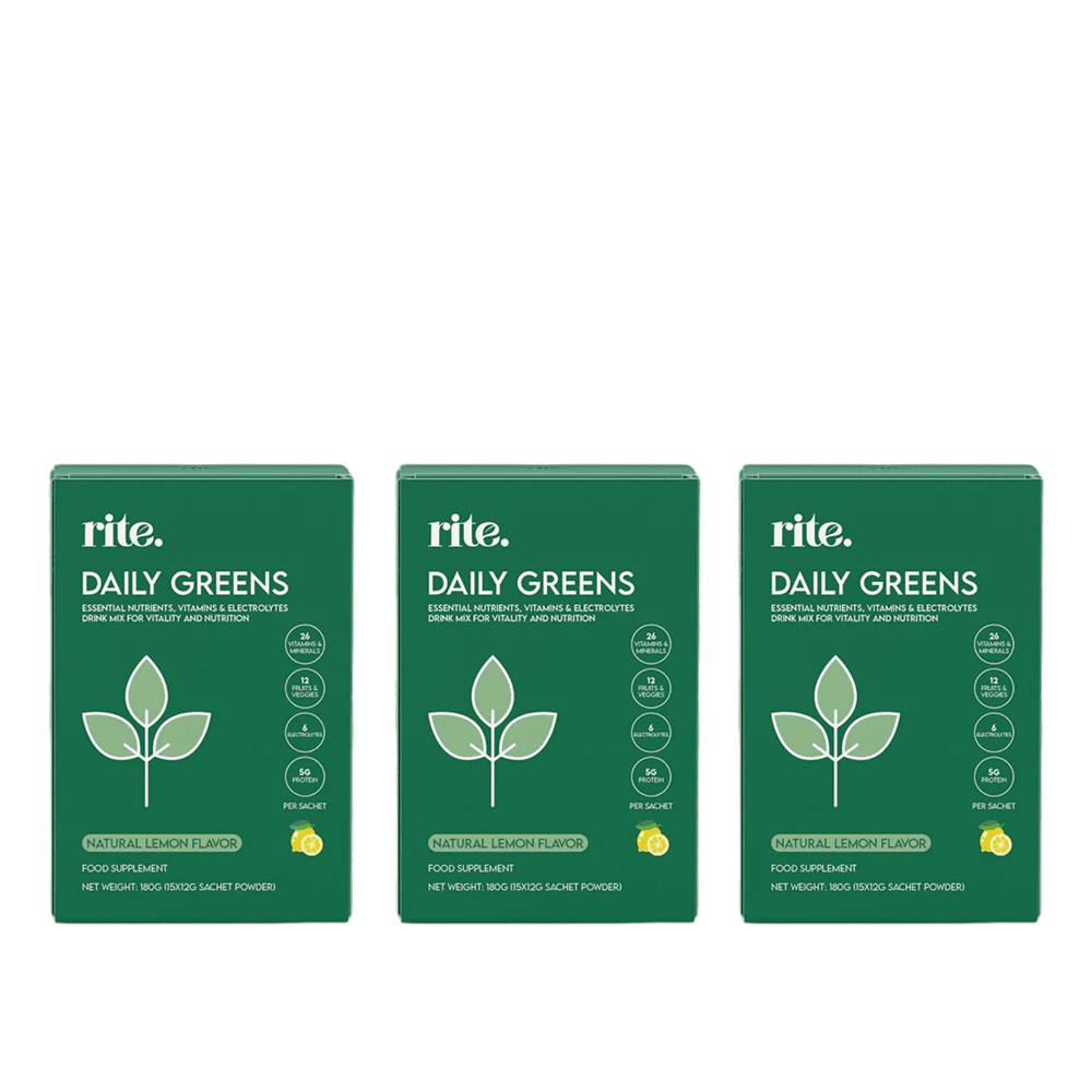 Rite Daily Greens Drink Mix 3 Pack Set