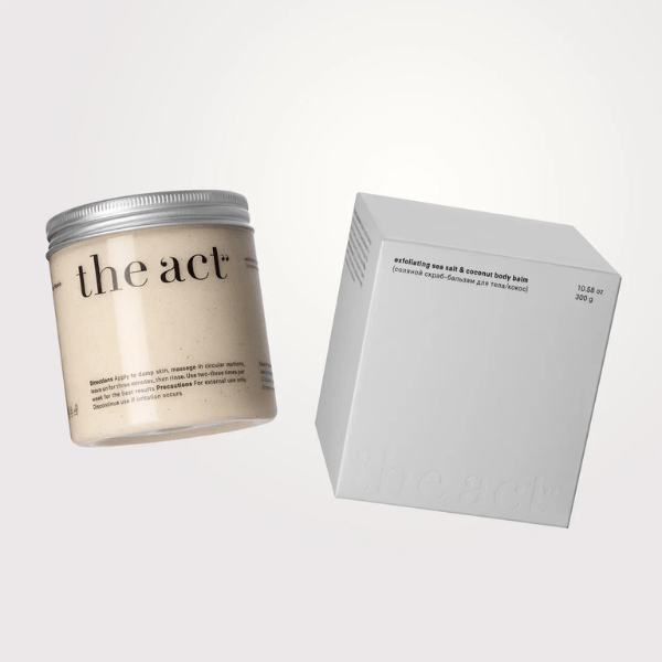 The Act Exfoliating Sea Salt & Coconut Body Balm 300ml
