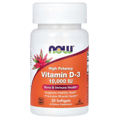NOW Foods, Vitamin D-3, High Potency, 10,000 IU