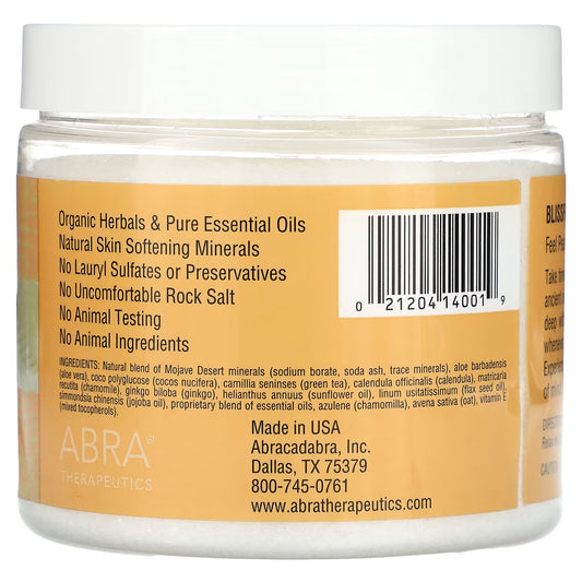 Abra Therapeutics, Natural Bubble Bath, Blissful Harmony, Patchouly & Frankincense, 14 oz (397 g)