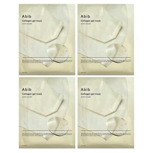 قناع تجميل جل الكولاجين من أبيب، جيلي ورد أريحا، 4 شرائح، 35 غرامًا (1.23 أونصة) لكل شريحة