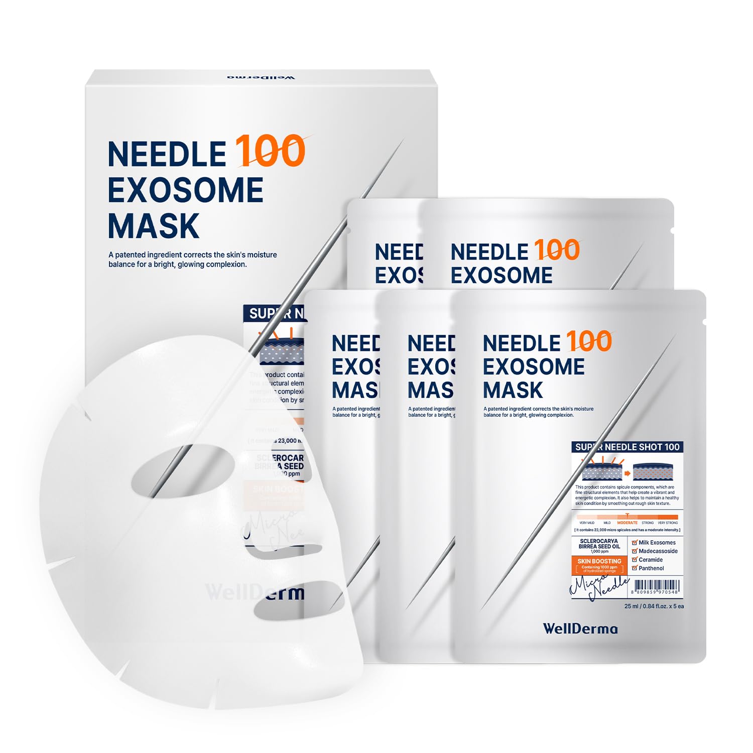 WellDerma - Needle Exosome Mask Pack 100 Set