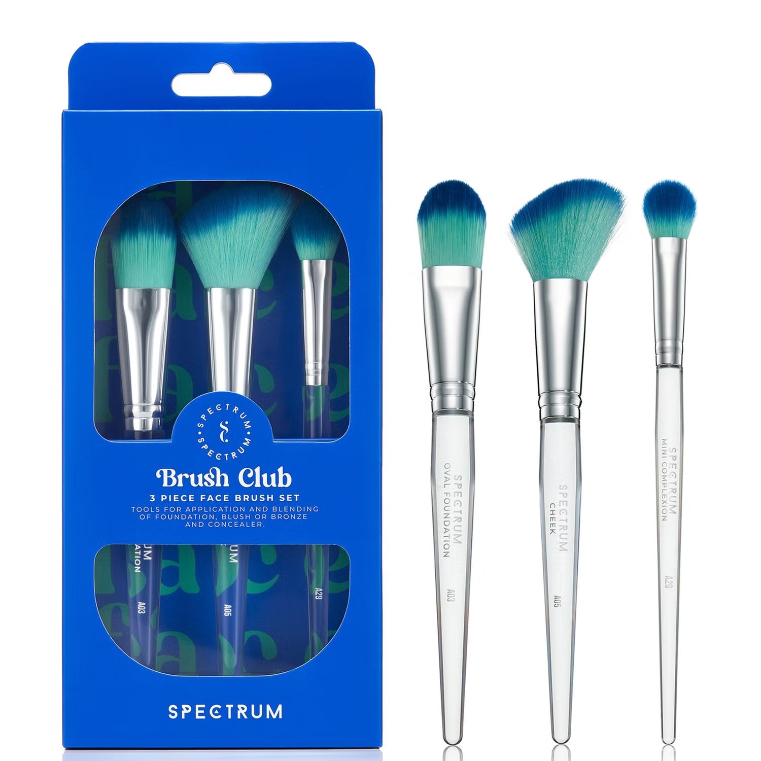 Spectrum Brush Club 3 Piece Brush Set