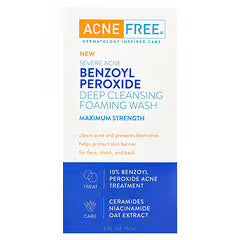ACNE FREE, Severe Acne, Deep Cleansing Foaming Wash, Maximum Strength, 5 fl oz (150 ml)