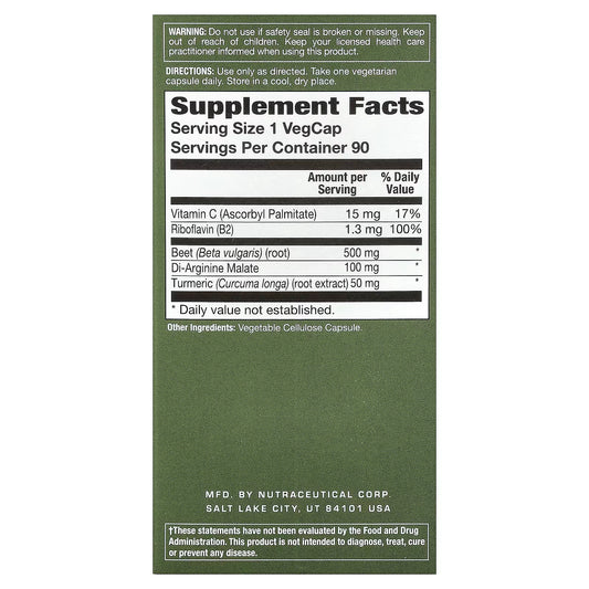 Action Labs, For Men, Ticker Tonic™, Beet Root Caps, 90 VegCaps