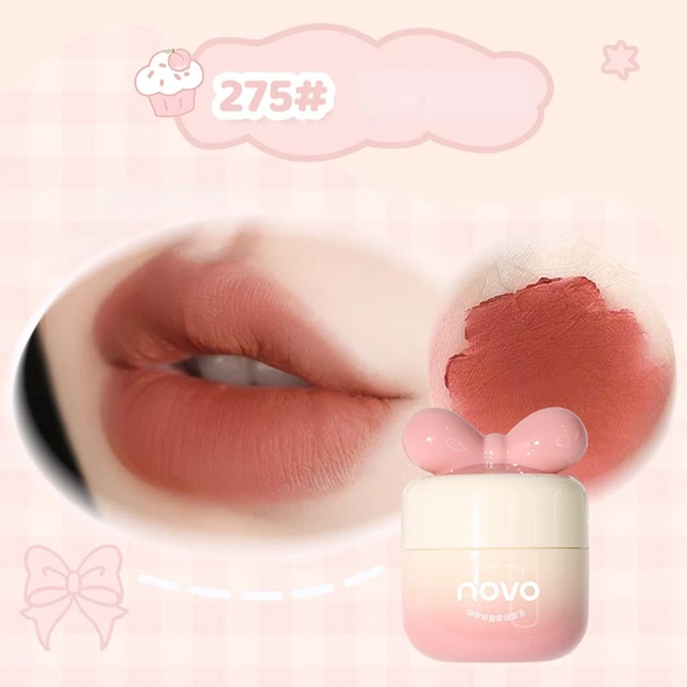 NOVO - Bow Design Matte Lip Cream - 4 Colours