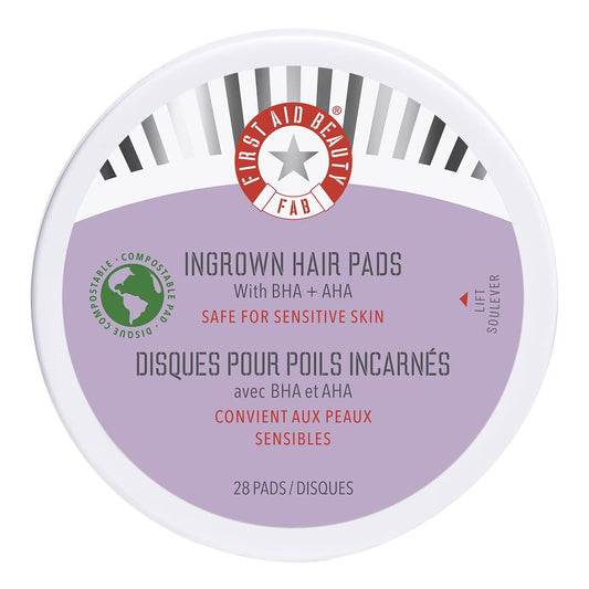 First Aid Beauty Ingrown Hair Pads with BHA and AHA 60 pads