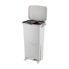 Falcon 35L 2 Tier Bin With 4 Pcs PP Castore White