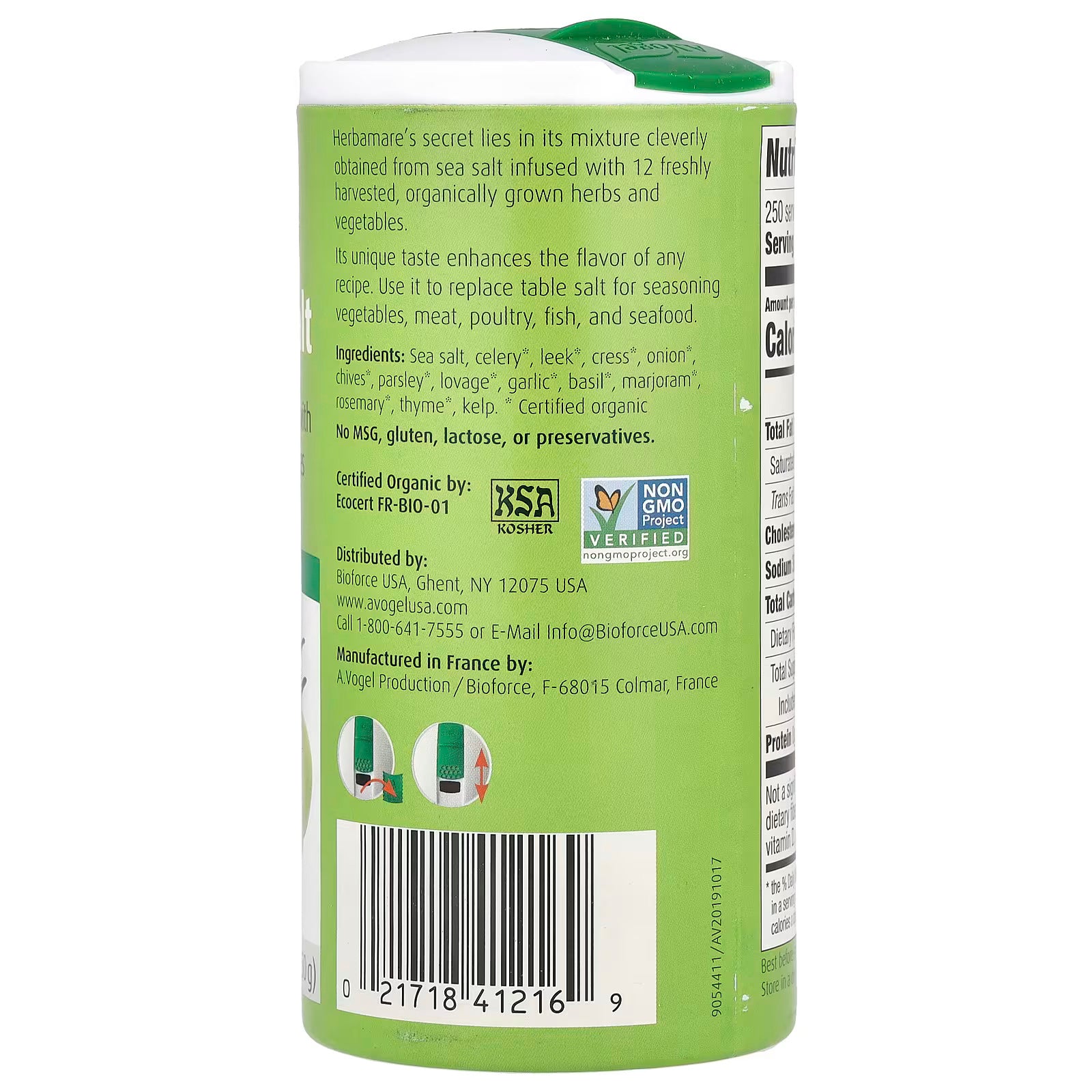 A Vogel, Herbamare®, Herbed Sea Salt, 8.8 oz (250 g)