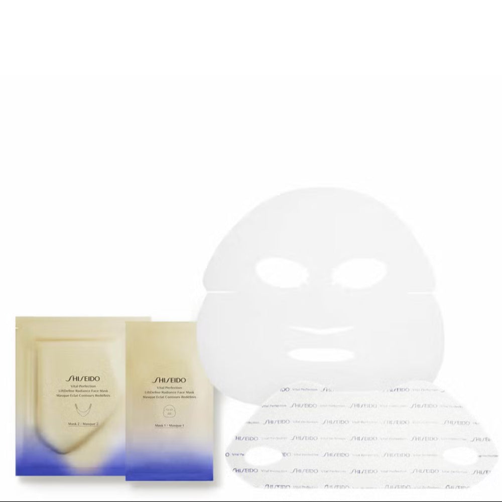 قناع الوجه الحصري من شيسيدو Vital Perfection LiftDefine Radiance (عبوة من 6 قطع)