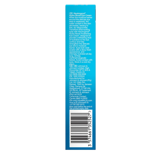 Neutrogena Hydro Boost Eye Awakening Eye Cream for Dry and Tired Eyes 15ml
