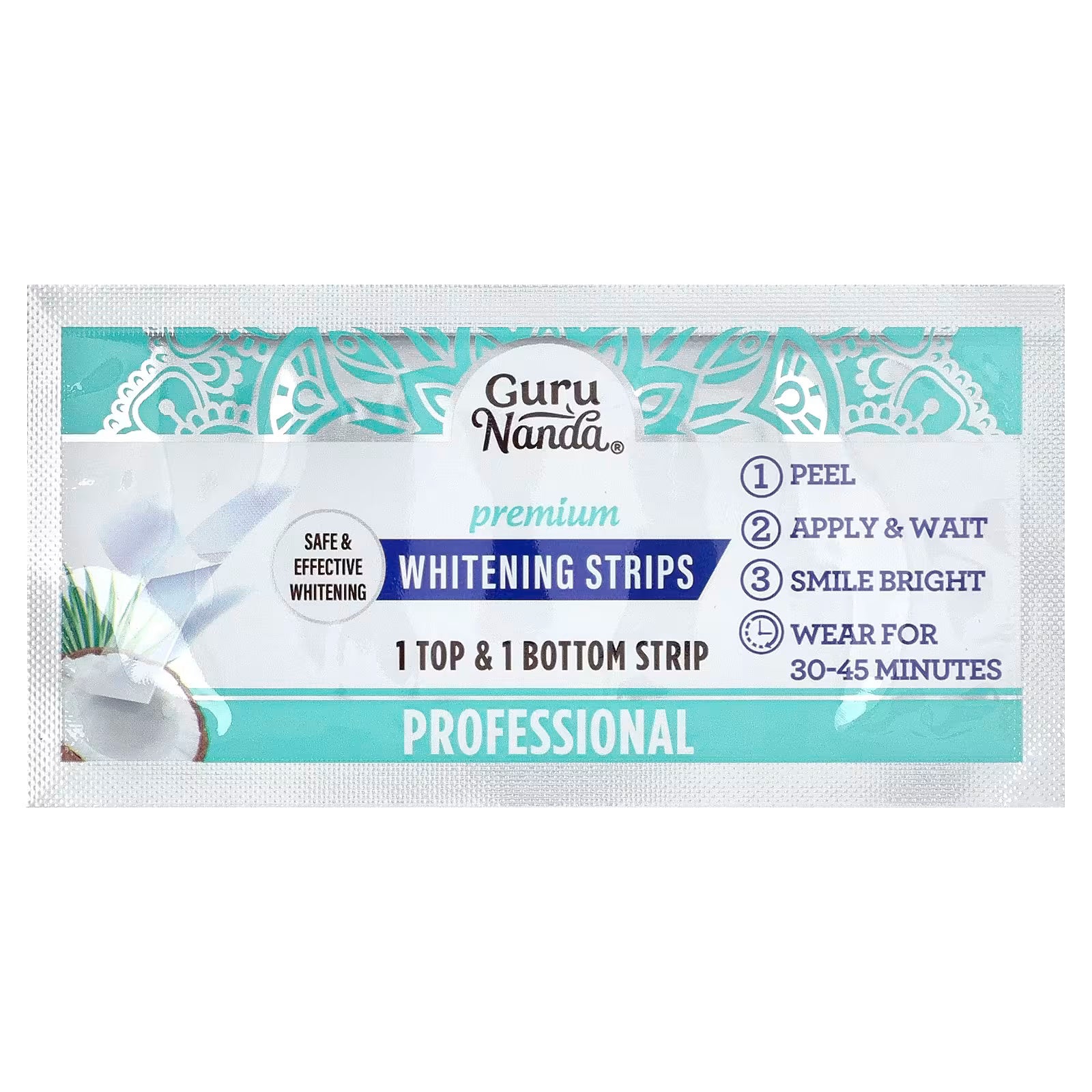 GuruNanda, Premium Whitening Strips, 14 Strips