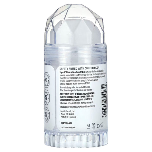 CRYSTAL, Mineral Deodorant Stick, Unscented, 4.25 oz (120 g)