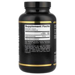 California Gold Nutrition, Sport, Pure Creatine Monohydrate, 750 mg, 240 Veggie Capsules