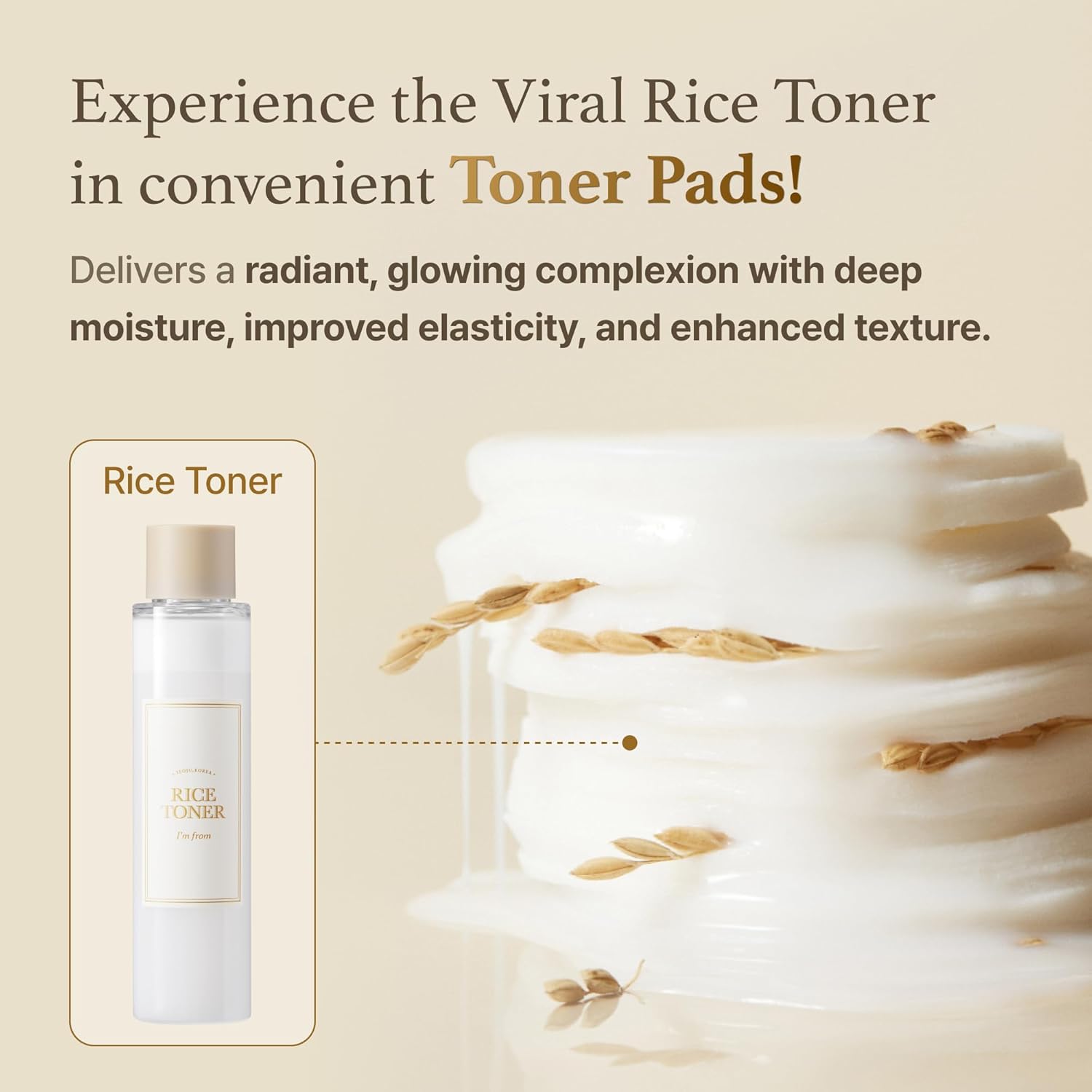 I'm from - Rice Toner Pad
