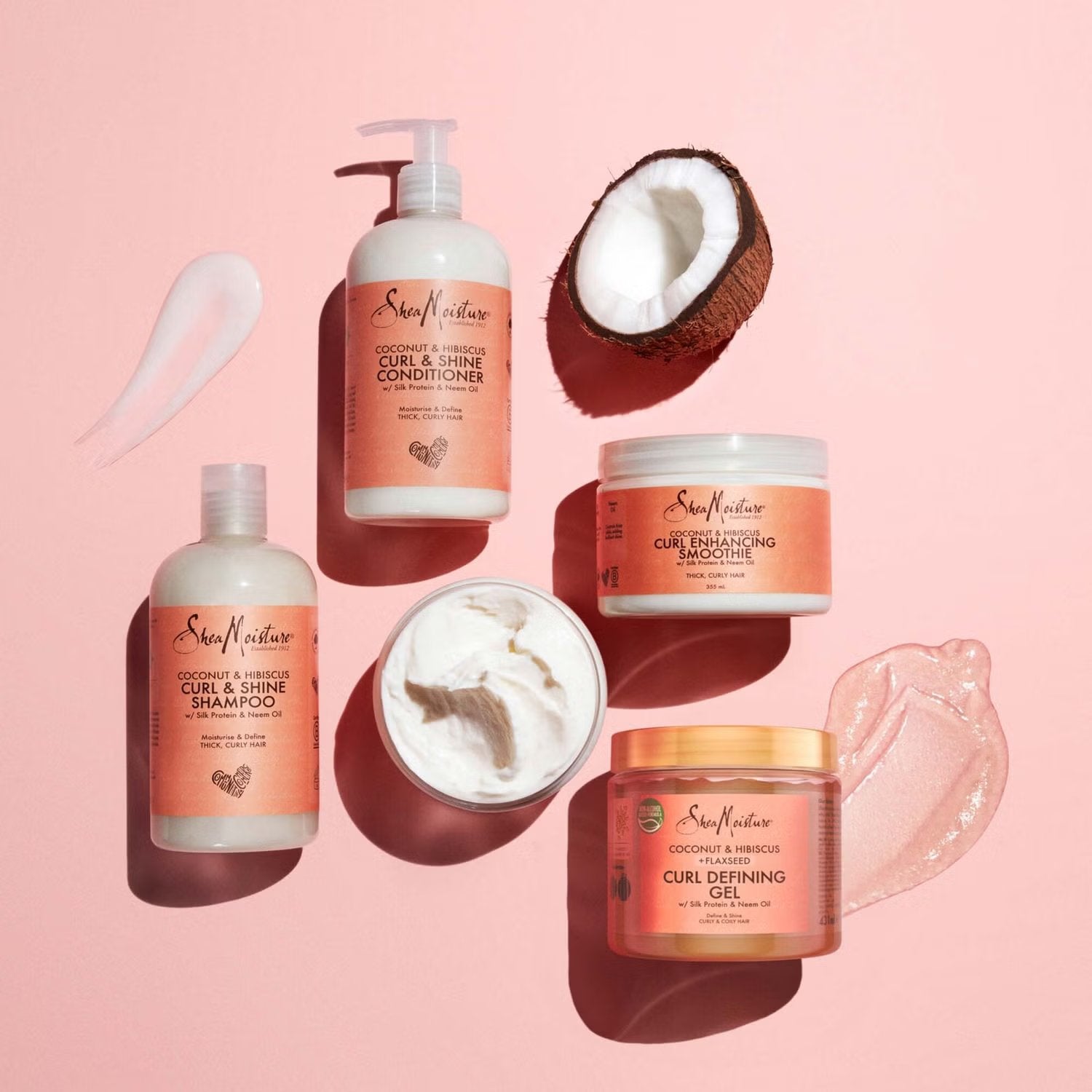 Shea Moisture Coconut & Hibiscus Curl & Shine Conditioner 384ml