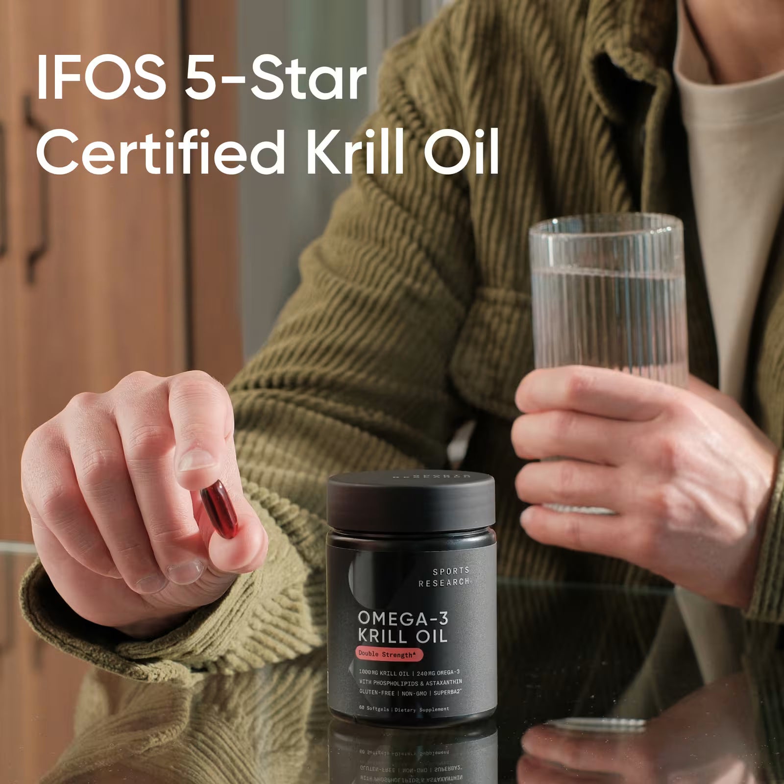Sports Research, Omega-3 Krill Oil, 1,000 mg, 60 Softgels