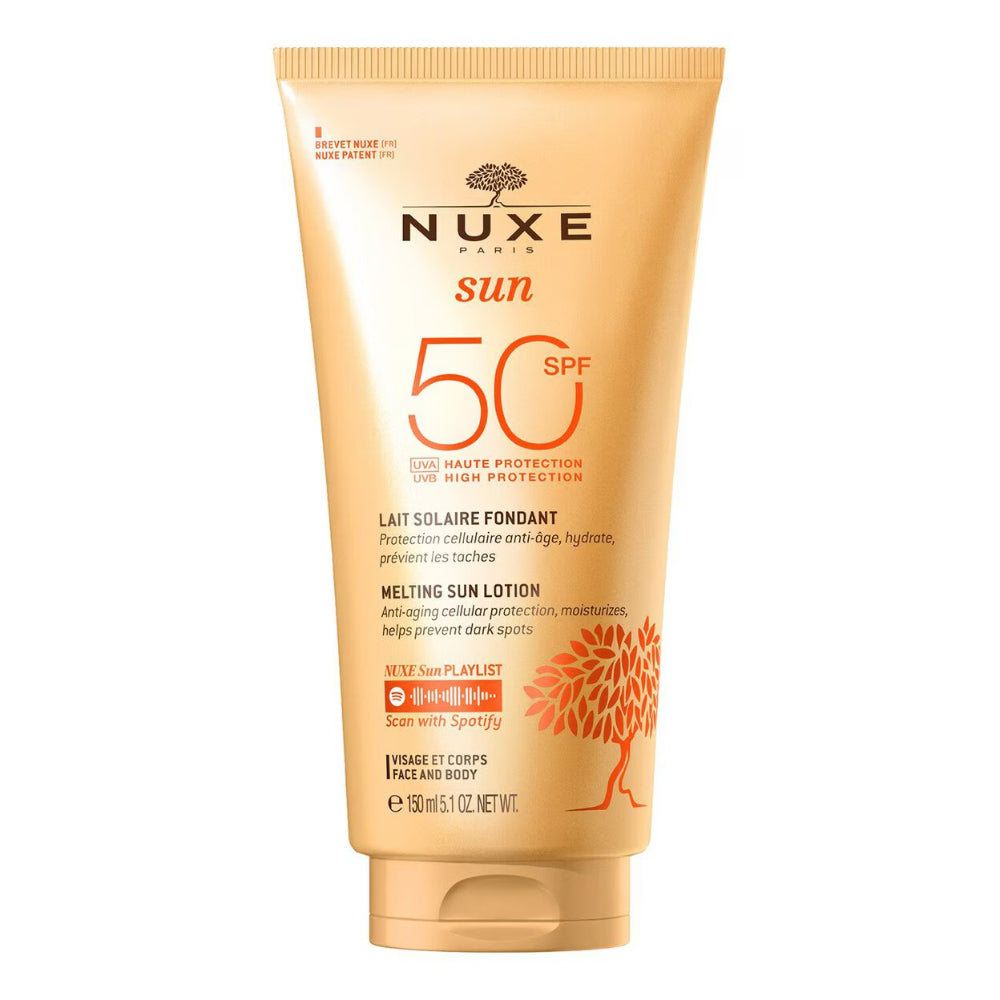Nuxe NUX-4202-0:NUXE SUN MELTING FACE & BODY LOTION SPF50 150ml
