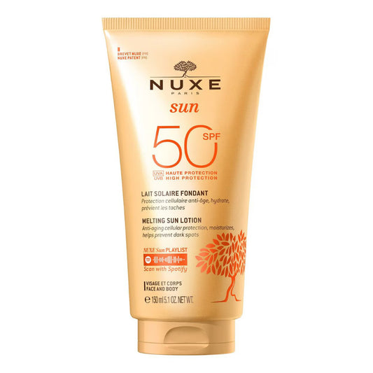 Nuxe NUX-4202-0:NUXE SUN MELTING FACE & BODY LOTION SPF50 150ml