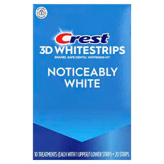 Crest, 3D Whitestrips, Enamel Safe Dental Whitening Kit, Noticeably White, 20 Strips