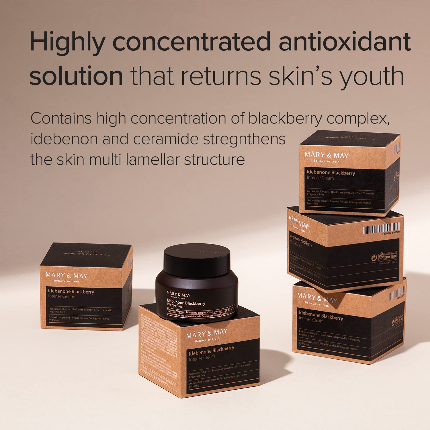 mary&may - idebenone blackberry intense cream