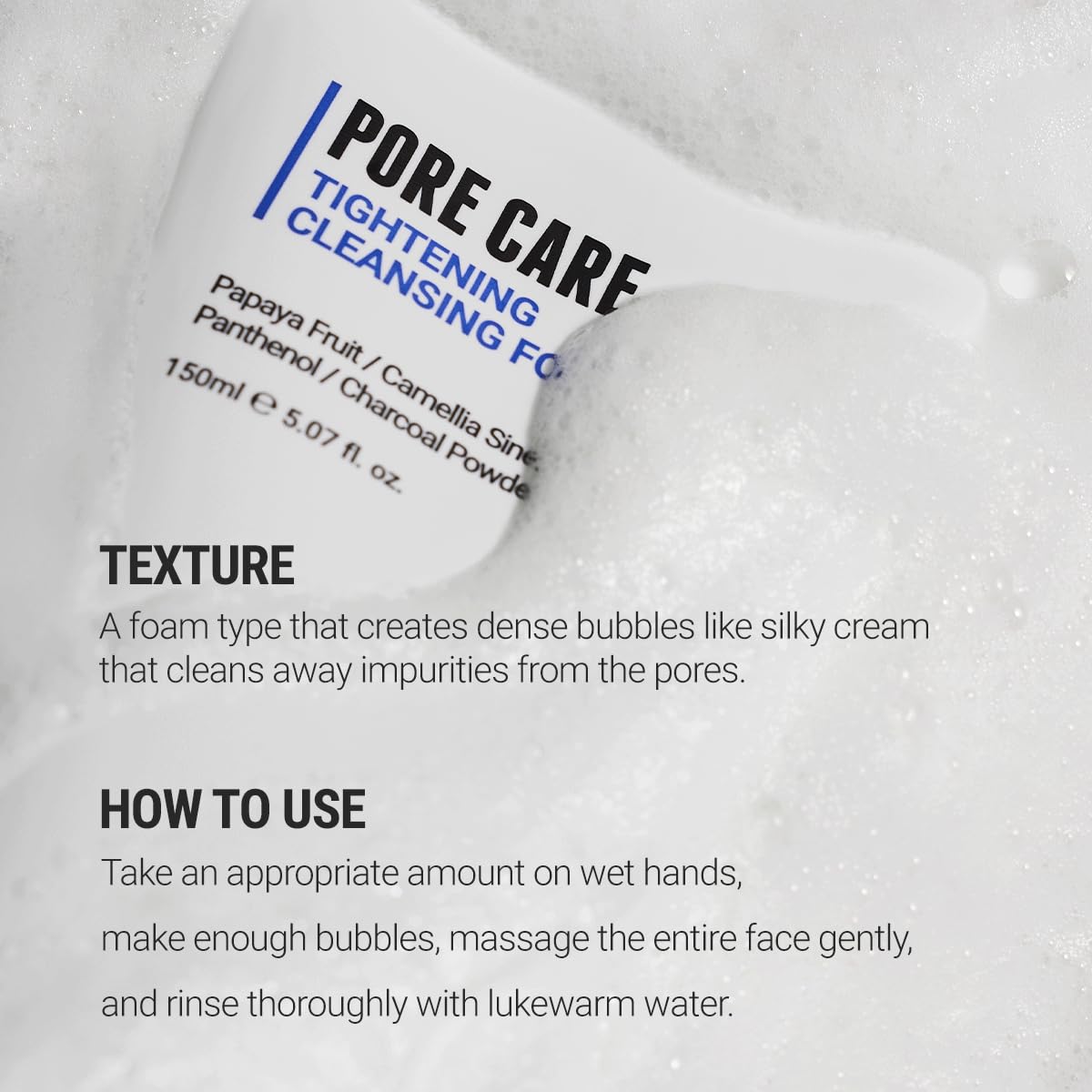 ROVECTIN - Pore Care Tightening Cleansing Foam 150ml