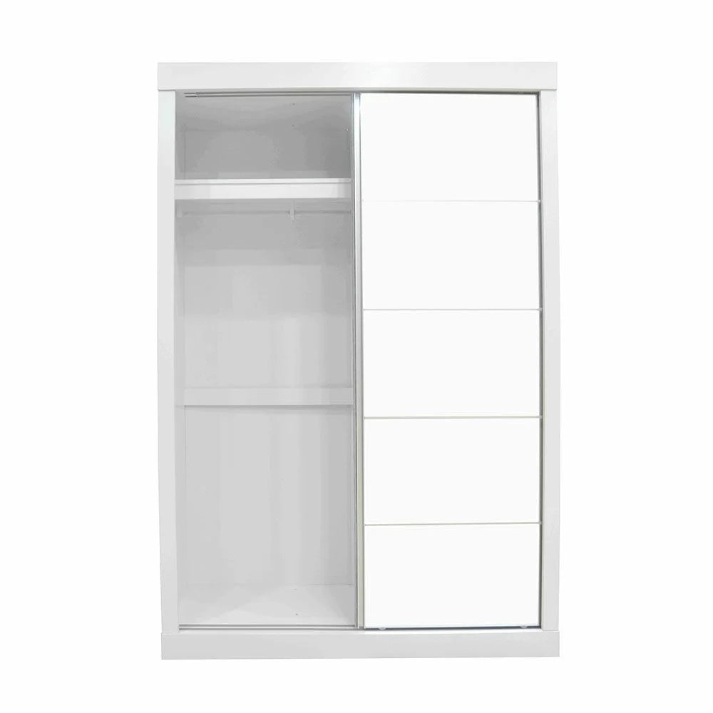 Supreme 2Door Compact Sliding Door Wardrobe W/Mirrors