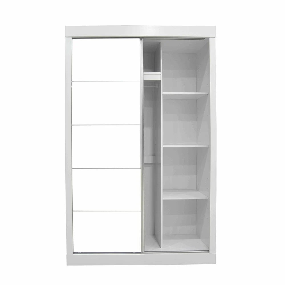 Supreme 2Door Compact Sliding Door Wardrobe W/Mirrors