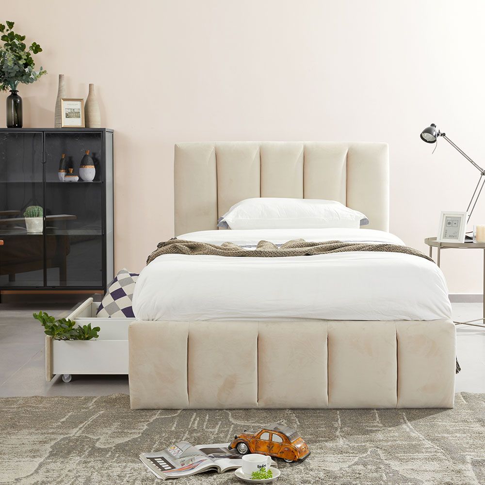 Vista 120x200 Teen Single Bed with Drawers