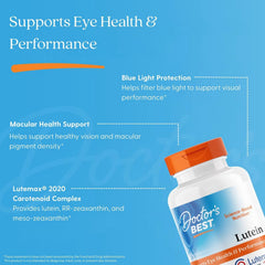 Doctor's Best, Lutein, Lutemax 2020, 20 mg, 180 Softgels
