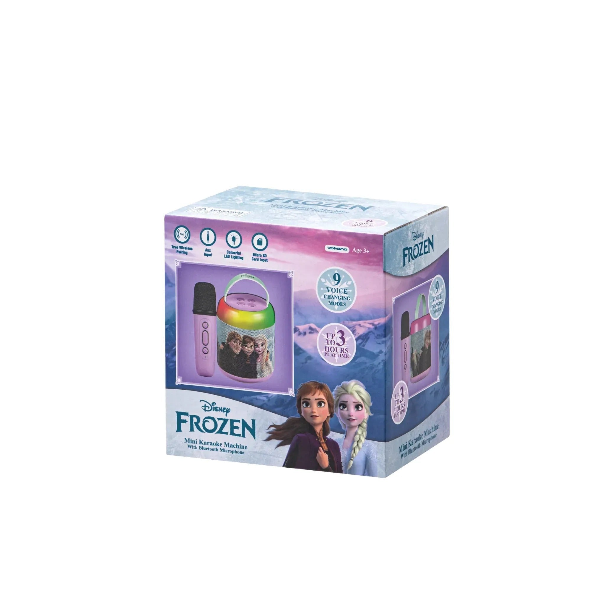 Frozen Cylinder Karaoke Machine with BT Mic