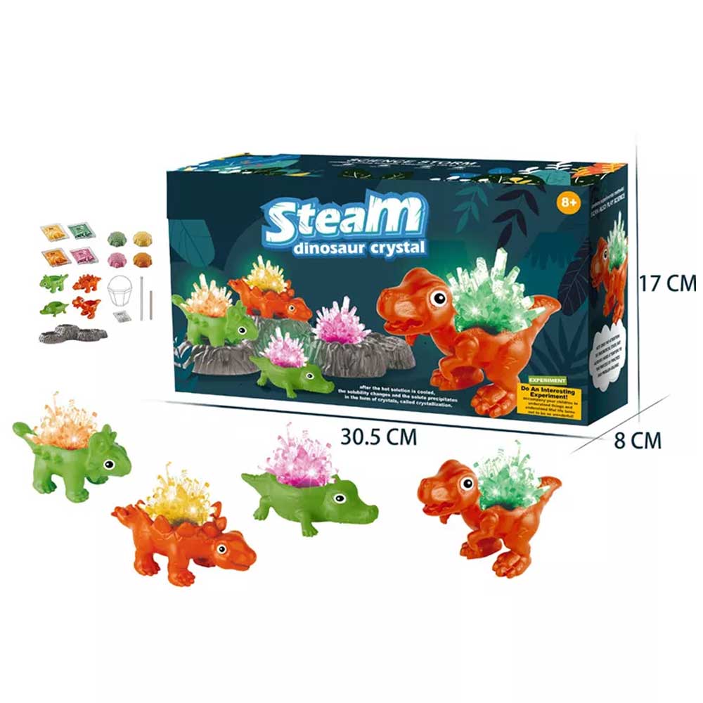 مجموعة كريستال الديناصورات STEM
