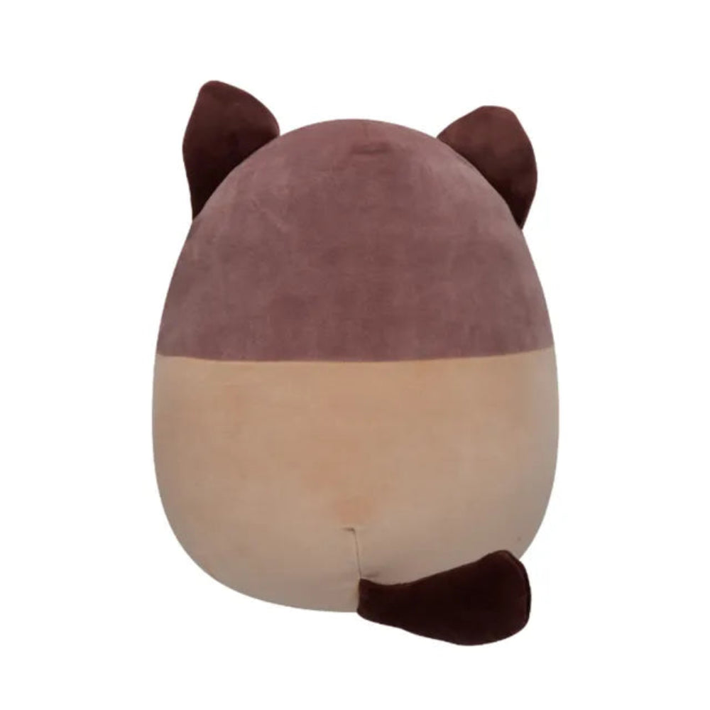 SQUISH Mallows Woodward And Tan Snowshoe Cat Plush Toy Brown 12 Inch