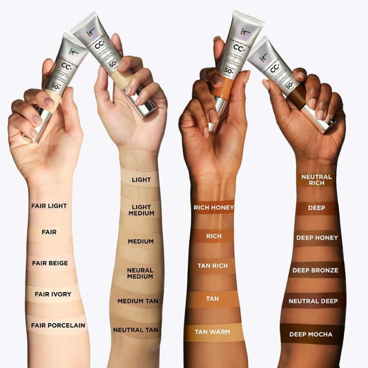 كريم IT Cosmetics Your Skin But Better CC+ مع عامل حماية من الشمس SPF50، 32 مل (درجات ألوان متنوعة)