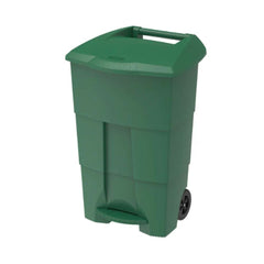 Cosmoplast Step-on Waste Bin with Pedal & Wheels 100L