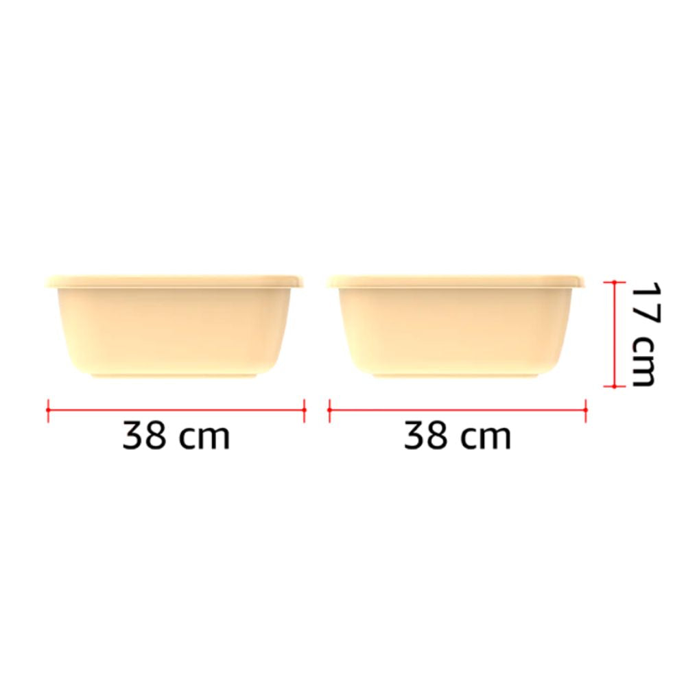 Cosmoplast Square Plastic Basin Tub 12L