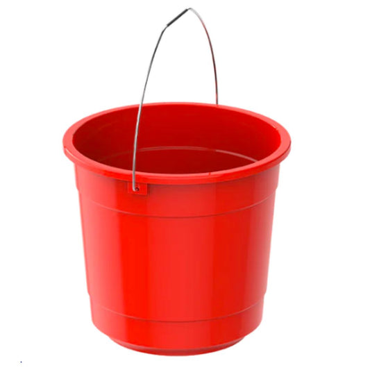Cosmoplast EX 10L Round Plastic Bucket with Steel Handle