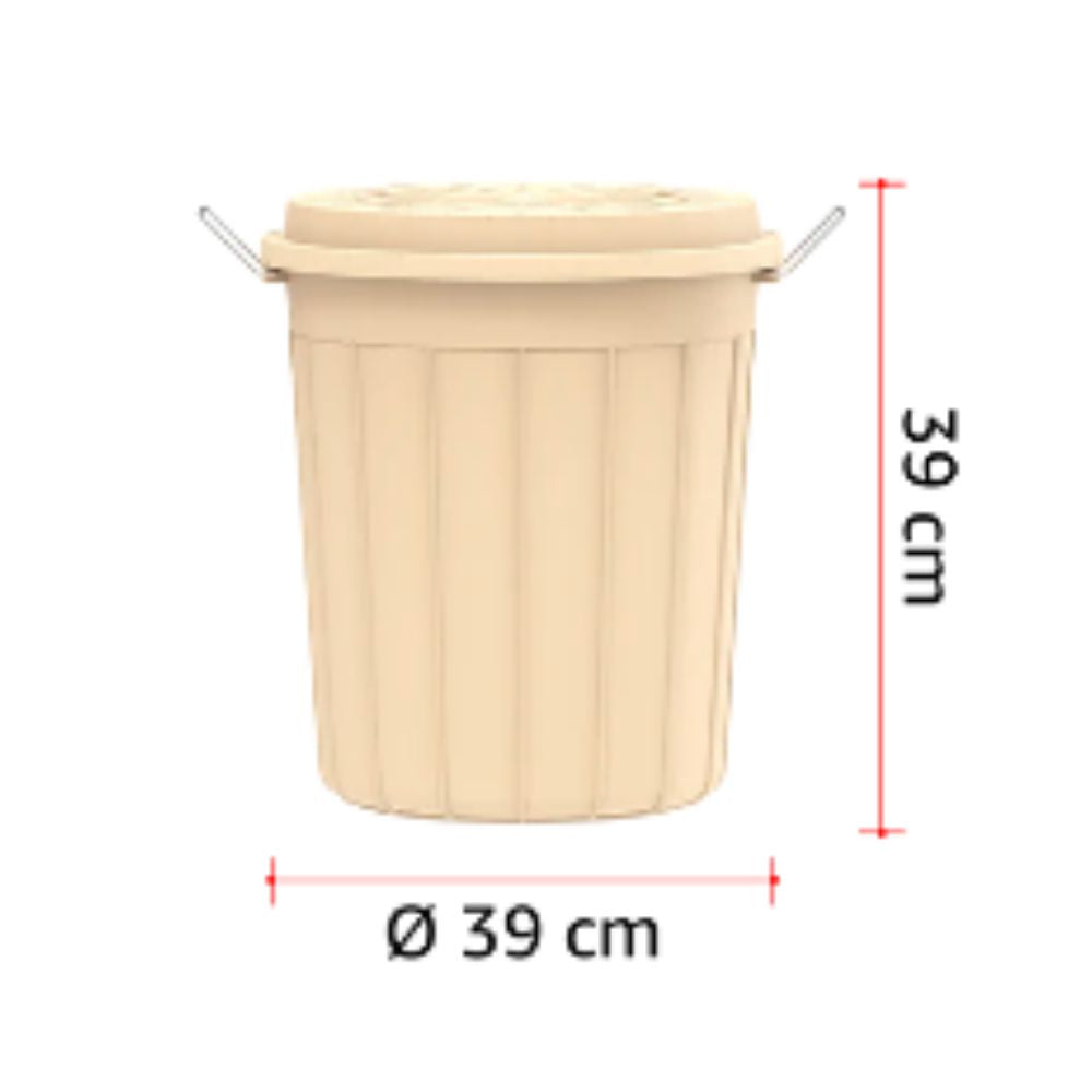 Cosmoplast Round Plastic Drums with Lid 30L