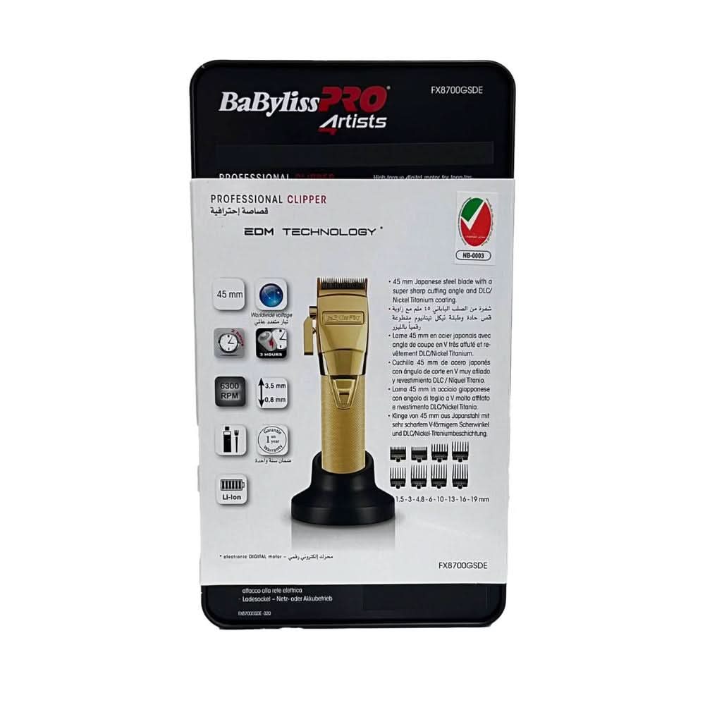 Babyliss PRO Hair Clipper, Cordless, in Gold