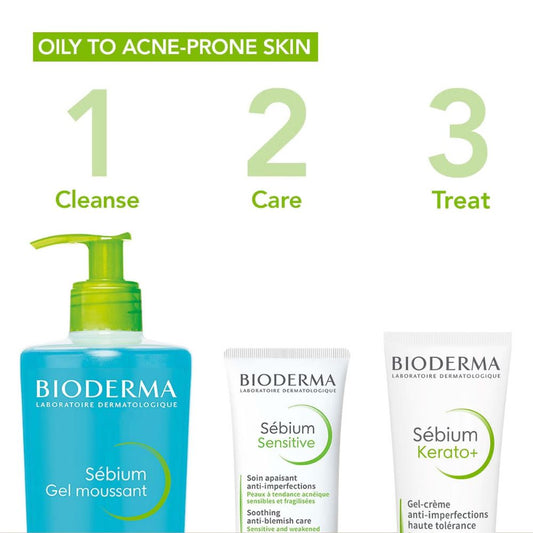 Bioderma Sébium Purifying Foaming Gel Oily to Blemish-Prone Skin 500ml