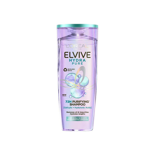L'Oréal Paris Elvive Hydra Pure Scalp Serum, Shampoo and Conditioner Set for Oily Roots and Dehydrated Lengths