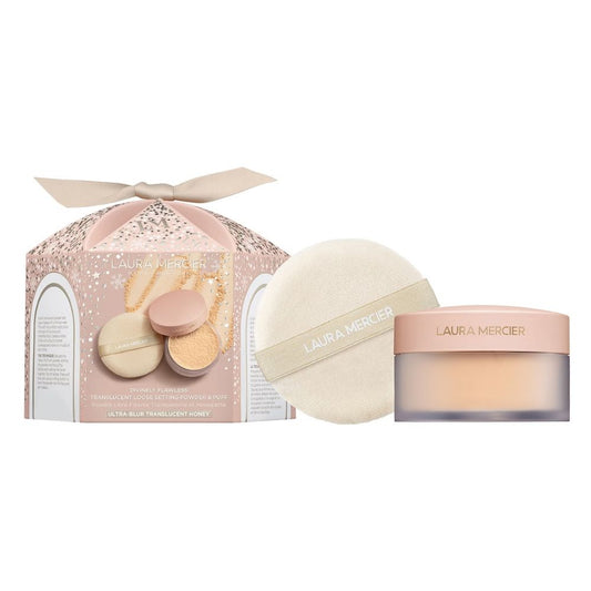 بودرة تثبيت شفافة فائقة النعومة من لورا ميرسييه، خالية من العيوب تماماً، مع إسفنجة 20 غرام (درجات ألوان متنوعة)