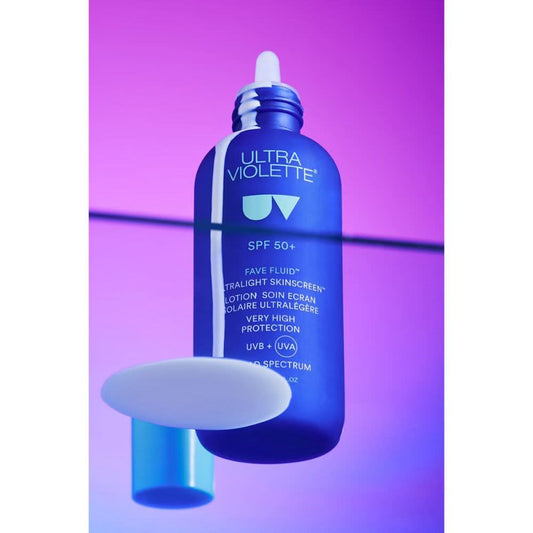ULTRA VIOLETTE Fave Fluid SPF 50ᐩ Ultralight Fragrance Free Skinscreen™