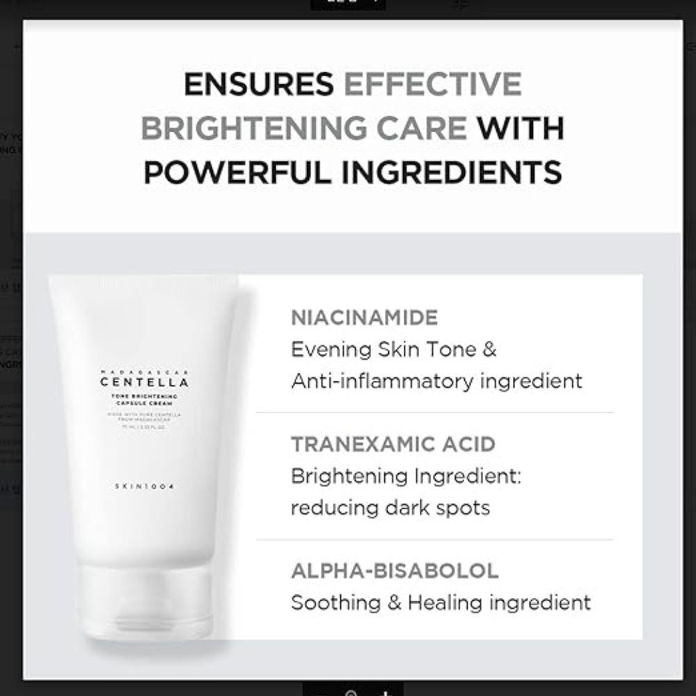 SKIN 1004 - Madagascar Centella Tone Brightening Capsule Cream
