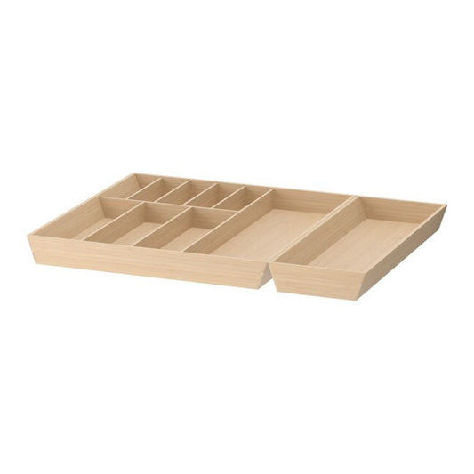 IKEA UPPDATERA Cutlery tray/utensil tray, light bamboo, 72x50 cm