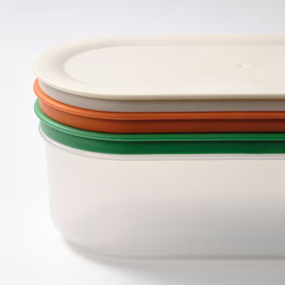 IKEA UPPFYLLD Grater with container, set of 4, mixed colours