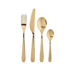 IKEA TILLAGD 24-piece cutlery set, brass-colour