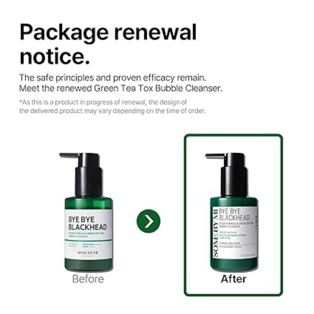 SOME BY MI - Bye Bye Blackhead 30 Days Miracle Green Tea Tox Bubble Cleanser
