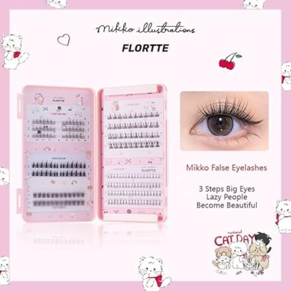 FLORTTE - 5 In 1 False Eyelashes Set